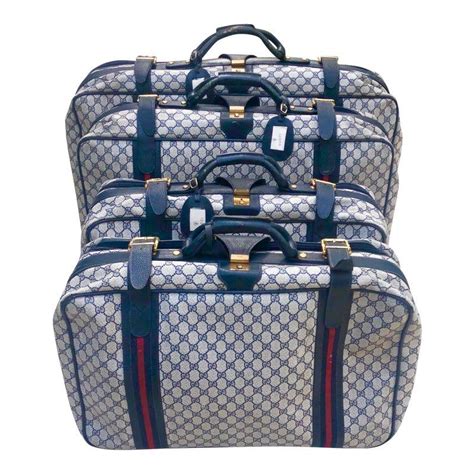 gucci luggage sets|vintage Gucci luggage set.